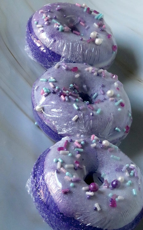 Galactic Grape Donut Bath Bomb