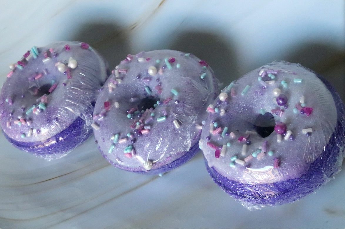 Galactic Grape Donut Bath Bomb